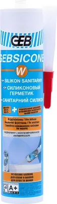 Immagine prodotto di GEB GEBISCONE bianco silicone sanitario silicone fungicida cucina bagno