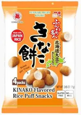 Produktbild von ECHIGO SEIKA Funwari Meijin Kinako Mochi 75g - Rice Puff Snacks