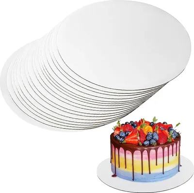 Immagine prodotto di Tavolette rotonde per torte - Tavoletta bianca per torte - 20 pezzi - 30 cm