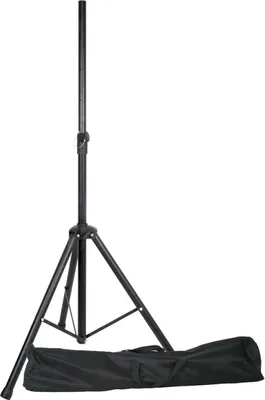 Produktbild von E-Lektron SPST-1 Boxenständer inkl. Tragetasche Lautsprecherständer für Lautsprecher Boxen mit 35mm Ständeraufnahme Hochständer Stativ EL180190