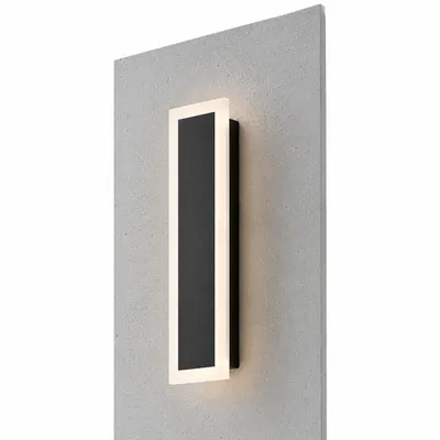 Produktbild von MasterLED LED Außenwandleuchte IP65 30cm Schwarz, Moderne Wandleuchte für Hauswand & Fassade, Neutralweiß 9W