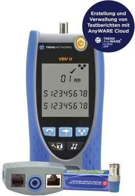 Produktbild von TREND Networks Verdrahtungstester VDV II BT R158007