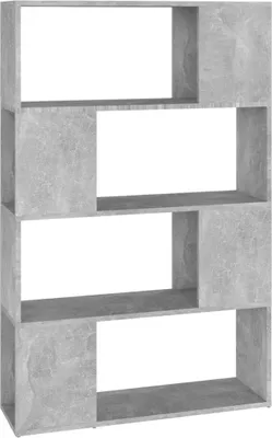 Zdjęcie produktu dla vidaXL Regał rozdzielający pokój betonowy szary 80x24x124,5 cm materiał drewnopochodny