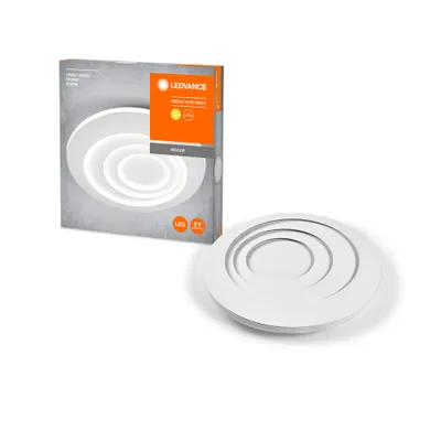 Image de LEDVANCE ORBIS SPIRAL ROUND CL LED plafonnier, blanc, 38W, 4000lm, 505mm de diamètre, distribution lumineuse très homogène, lumière indirecte, module LED intégré, longue durée de vie, 3000K