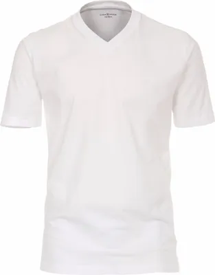 Produktbild von CASAMODA Herren T-Shirt Kurzarm V-Neck Regular Fit Weiß 3XL