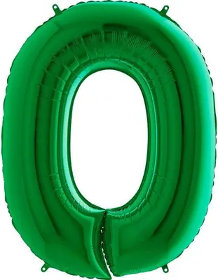 Zdjęcie produktu dla Balon foliowy Cyfra 0 Zielona - 102 cm Grabo