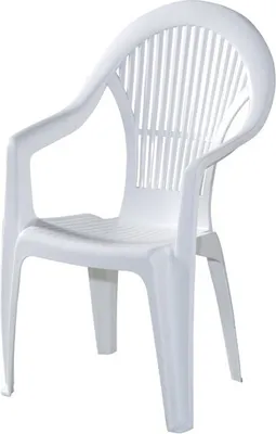 Produktbild von PROGARDEN 86450 Stapelsessel Vega, Hochlehner, weiß