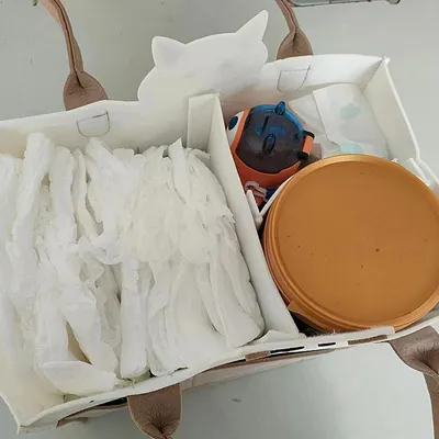 Productafbeelding van Vilten luiertas met draagbare luierhouder voor de kinderkamer