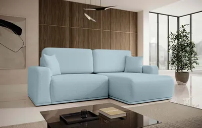Produktbild von FurMeb24 ECKSOFA FLOUD - 250 x 160 cm aragon 70 - mit schlaffunktion und bettkasten - rechte seite