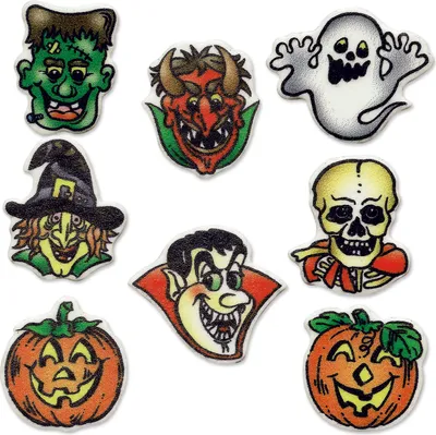 Produktbild von Günthart 100 Stück Halloween essbare Tortendeko. mit 8 Motiven