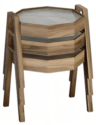 Obrázok produktu pre Konferenčný stolík z dreva v hnedej farbe moderný elegantný