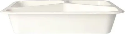 Produktbild von Mikrowellenschalen, PP 3-geteilt 1095 ml 4,9 cm x 22,7 cm x 17,8 cm weiss