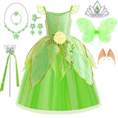 Obrázek produktu pro Kostým víla pro dívky - Princeznovské šaty - Motýlí křídla - Karneval a party