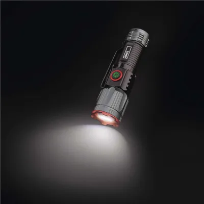 LED nabíjecí kovová svítilna 300 lm, 700 mAh
