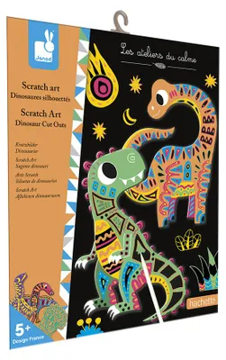 Produktbild von Janod Scratch Art - Dinosaurier Bastelset für Kinder