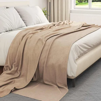 Produktbild von "Winter Sale" Wohndecken 24 Stück Kamel 270 x 240 cm Fleece - Decken Design Neu149121