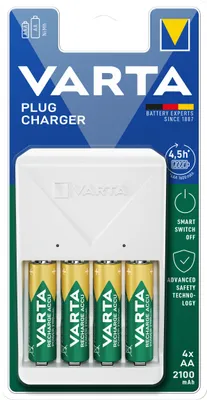 Image de Varta Chargeur Plug Charger incl. 4x AA 2100mAh NEW
