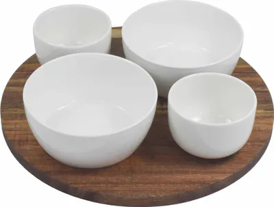 Obrázek produktu pro Podnos s keramickými miskami TAPAS