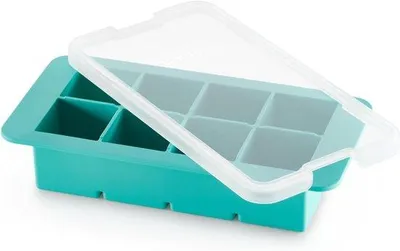 Produktbild von Famanu XL Eiswürfelform – Quadratische Silikonform – Für große Eiswürfel