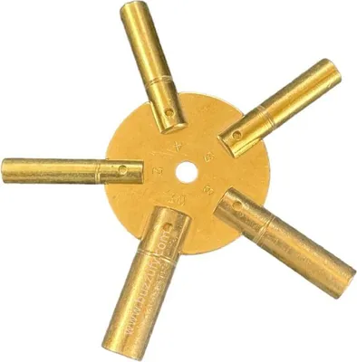 Immagine prodotto di Chiave Universale in Ottone per Orologi - 5 Dimensioni 2-4-6-8-10
