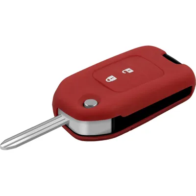 Produktbild von PhoneNatic Silikon Schlüssel Hülle kompatibel mit der Honda Accord (9. Gen.) 2-Tasten Fernbedienung in rot Klappschlüssel 2-Key