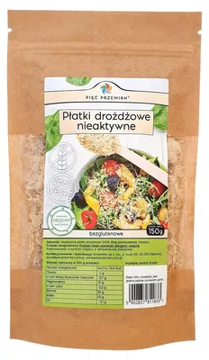 PŁATKI DROŻDŻOWE NIEAKTYWNE BEZGLUTENOWE 150 g - PIĘĆ PRZEMIAN