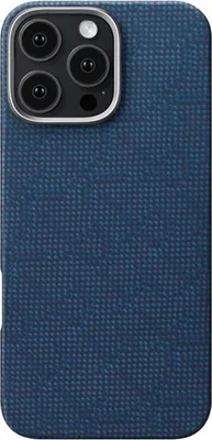 Immagine prodotto di Pitaka Custodia tattile intrecciata, PTK Blu scuro - iPhone 16 Pro Max