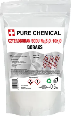 Zdjęcie produktu dla PURE CHEMICAL | Borax Pure 0,5 kg | BORAX | Naturalny środek czyszczący | Zmiękczacz wody