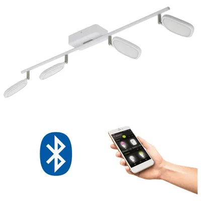 Produktbild von EGLO 33277, Intelligenter Einbaustrahler, Bluetooth, Weiß, Aluminium, Kunststoff, Stahl, 2700 K, 6500 K