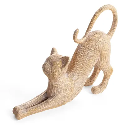 Zdjęcie produktu dla Figurka dekoracyjna kot złoty VALERI 25x7x19 cm