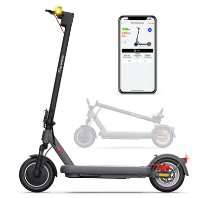 Produktbild von Elektroscooter Mit Straßenzulassung (ABE), 10 Zoll E Roller, Max.25km/h, Dual-Stoßdämpfer, 42V 7.5Ah, Blinker, APP, Klappbar, E Scooter Für Erwachsene