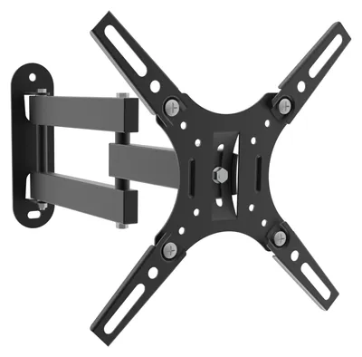 Immagine prodotto di UNYKAch Supporto a parete per TV per schermi piatti e curvi da 13" a 42" pollici fino a 20 kg, inclinabile e ruotabile, VESA massimo di 200 x 200 mm