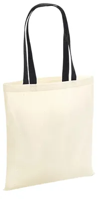 Produktbild von Westford Mill - Einkaufstasche "Bag 4 Life" FK1298 (Einheitsgröße) (Natürlich/Schwarz)