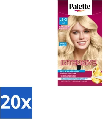 Zdjęcie produktu dla Poly Palette – farba do włosów – 100 bardzo jasny blond – 115 ml – opakowanie ekonomiczne – 20 sztuk