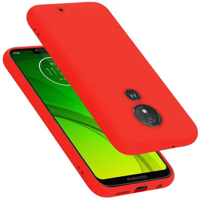 Produktbild von Cadorabo Schutzhülle für Motorola MOTO G7 Power Hülle in Rot Handyhülle Case Cover TPU Etui