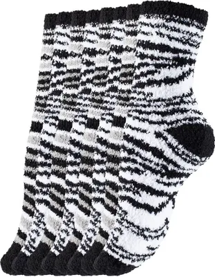 Produktbild von Yenita® Kuschelsocken 8 Paar Homesocks One Size Zebra