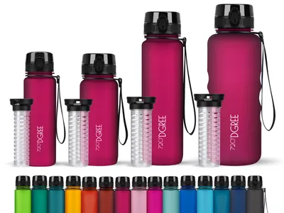 Produktbild von 720 DGREE Trinkflasche Wasserflasche Fruchteinsatz 0,5L - BPA-Frei “uberBottle“ 720 DGREE