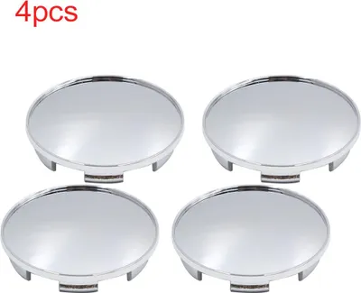Produktbild von 4 Stück Radnabenkappen 68mm Chrom Radkappen Universal Nabenkappen