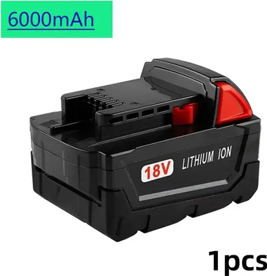 Immagine prodotto di Batteria per utensili elettrici M18 - Li-Ion 18 V - 6000 mAh (6,0 Ah) - Batteria di ricambio - 1 pezzo - Senza caricabatterie