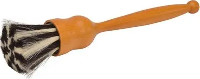 Produktbild von Möbelbürste aus Ziegenhaar - Weiß/Schwarz - 22cm - Ideal für empfindliche Oberflächen