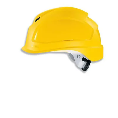 Produktbild von uvex Schutzhelm pheos B-S-WR, Bauhelm m. kurzem Schirm u. Belüftung, Sicherheitshelm, Arbeitsschutzhelm, Baustellenhelm, Bauarbeiterhelm Farbe:gelb