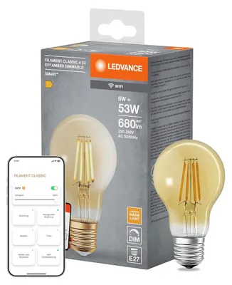 Imagen del producto de LED Smart + Filamento A60 Bombilla 6W E27 Oro Extra Blanco Cálido 2400K