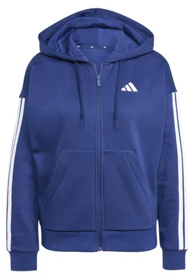 Obrázok produktu pre Dámska mikina adidas Essentials s kapucňou a celozipovým zapínaním, modrá farba