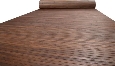 Produktbild von Wandverkleidung aus massiven Bambuslatten - Natur Roll Laminat in verschiedenen Musterungen Natur dunkelbraun Muster: 30 x 20 cm