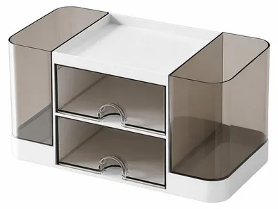 Produktbild von Verk 27648 Schreibtischorganizer mit Schubladen, 19,5 x 10 x 10 cm