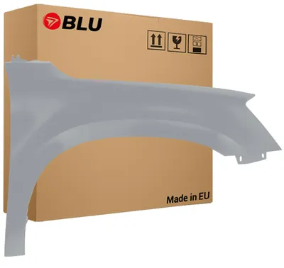 Productafbeelding van BLU Spatbord geschikt voor Skoda Yeti 5L LF8L Rechts Zilver StahlGrau | 2013-2017 | Voorzijde | Gelakt | Montageklaar