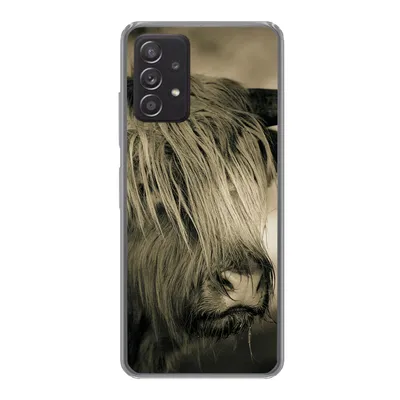 Produktbild von MuchoWow® Handyhülle Schutzhülle Hülle für Samsung Galaxy A53 5G Schottischer Highlander - Tiere - Haare Silikon Softcase Handy Hülle - Schutzabdeckung