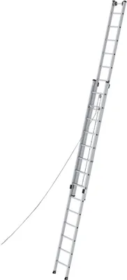 Produktbild von Günzburger Steigtechnik Sprossen-Seilzugleiter 2tlg. ohne Traverse 2 x 14 Sprossen - 021214