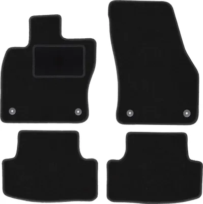 Image de Tapis de sol en velours noir pour : Volkswagen T-Roc Crossover (2017-)