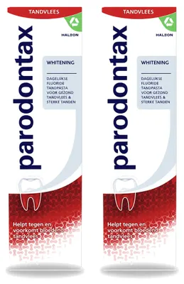 Image de 2 tubes de dentifrice blanchissant Parodontax - 75 ml - Pack avantage - 2 pièces